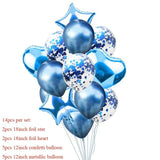 Birthday Blue Silver