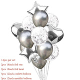 Birthday Blue Silver