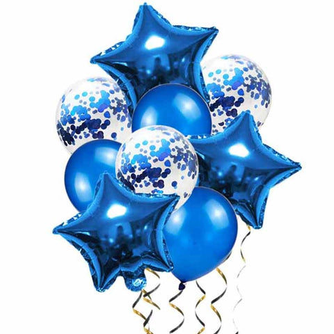 Birthday Blue Confetti