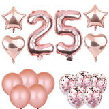 Birthday Silver Gold 25 Year